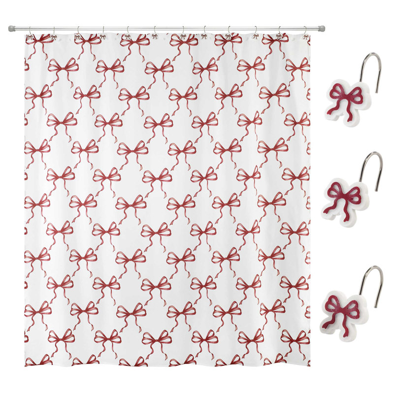 Lefton Shower Curtain & Hook Set