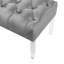 Banc rembourré en velours capitonné Valley-803745740
