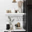 3 tablettes flottantes blanches