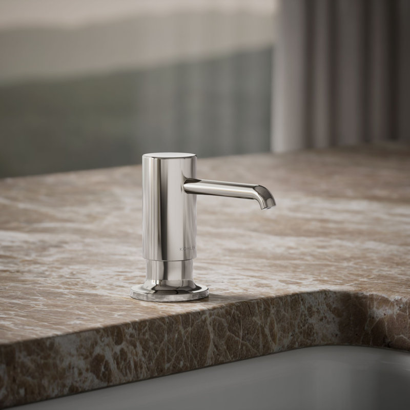 Purist Soap/Lotion Dispenser, Vibrant Polished Nickel