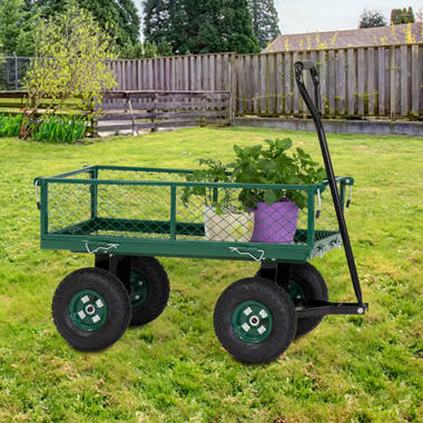 VEVOR 38.58'' H x 24.6'' W Garden Cart with Wheels