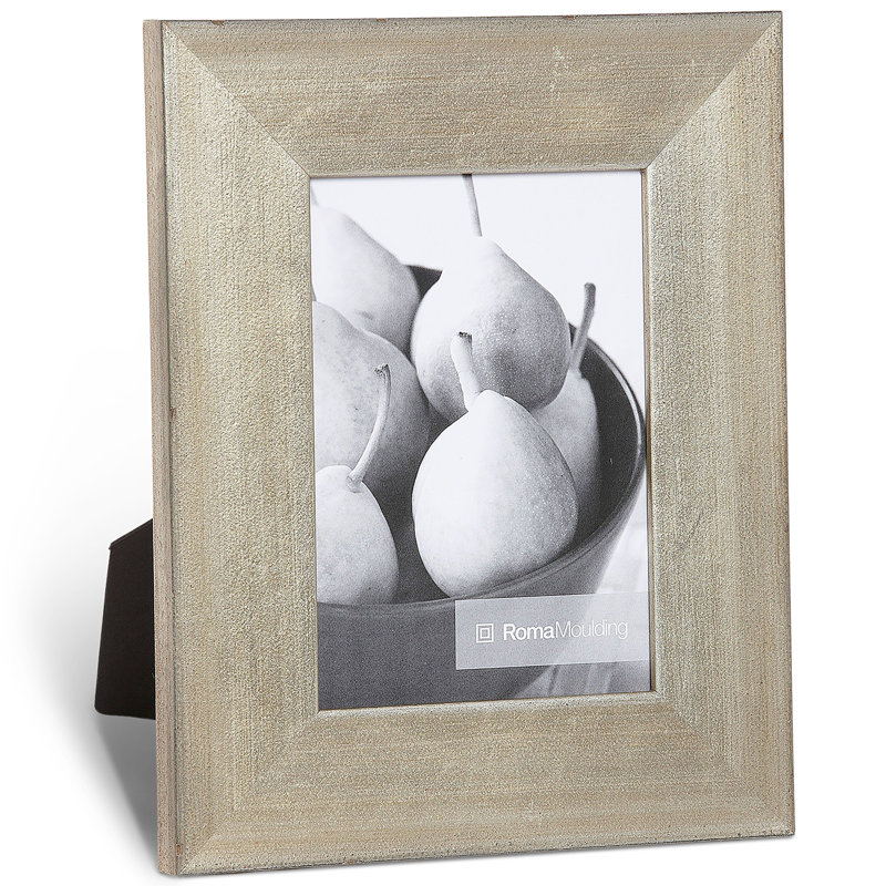 Palio Wood Beveled Picture Frame, 4" x 6", Cool Silver
