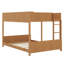 Lit superposé en bois classique avec tablette de rangement, échelle-1796647394