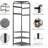 Corner Coat Rack With Shoe Bench Entryway, Corner Hall Tree With 6 Double Hooks, Clothes Rack With Storage Hall Tree With Organizer Shoe Bench Shelf