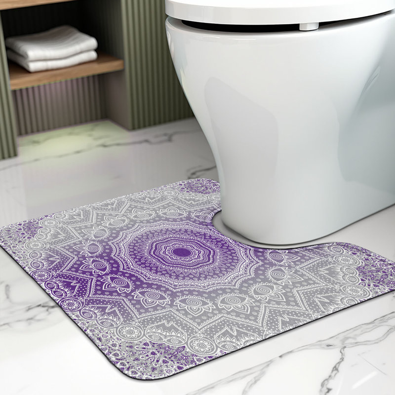 Tapis de salle de bain en U 20 po, Violet