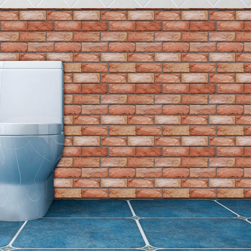 Simulation de décoration murale autocollante pour salle de bain