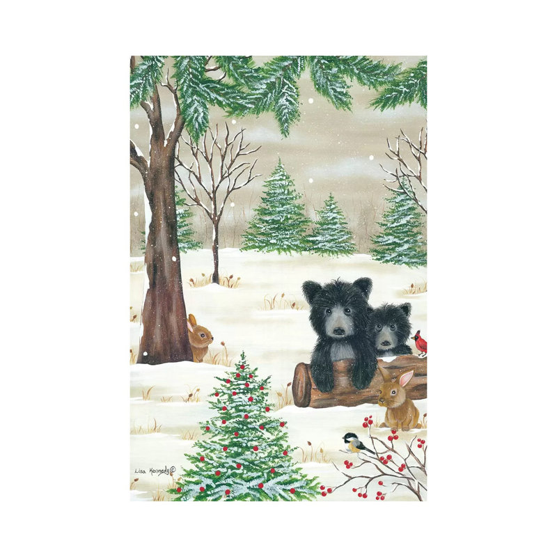 Bears And Bunnies by Lisa Kennedy - Painting on Canvas, 66.04cm H x 45.72cm W x 3.81cm D, Wrapped Canvas