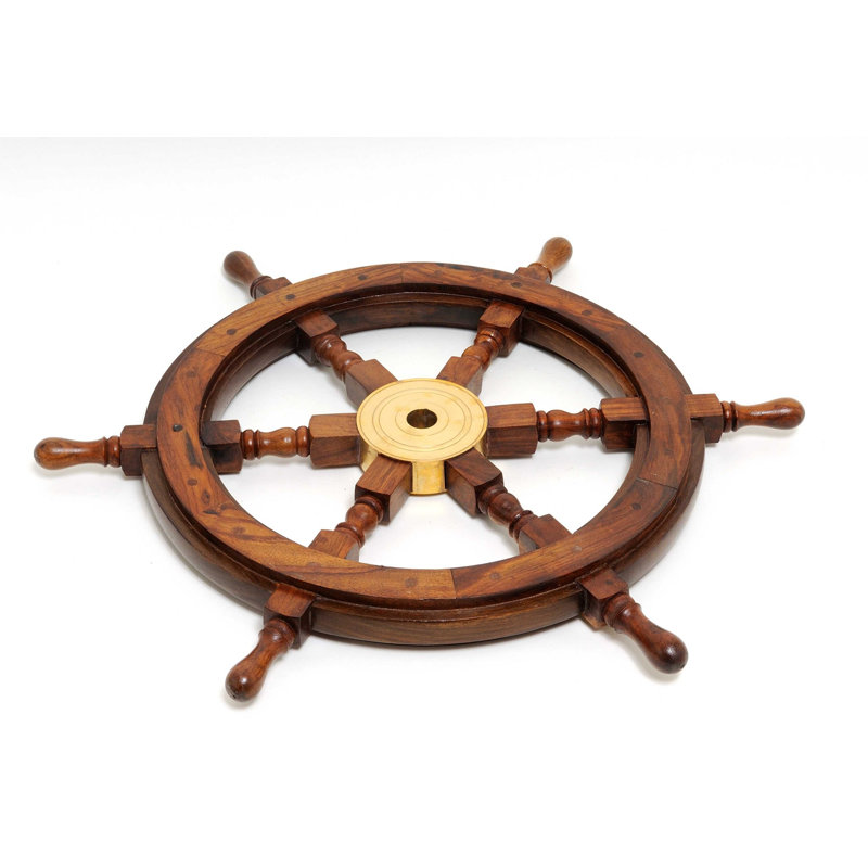 Roue de bateau 24 po x 24 po x 2 po, H 2 po x l 24 po x P 24 po