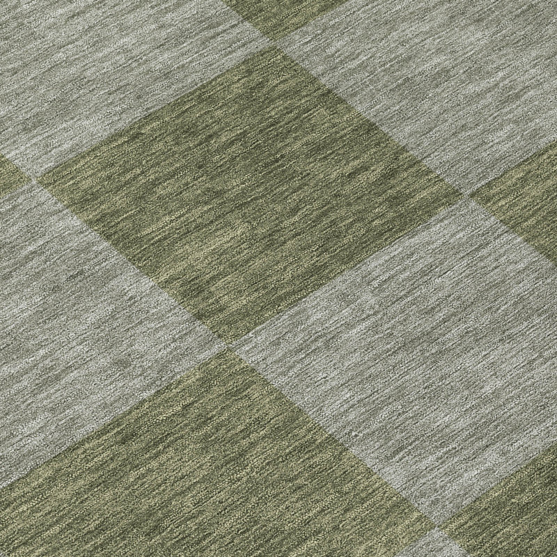 Tapis géométrique intérieur / extérieur lavable en machine ACN2345, Rectangle 1 pi 8 po x 2 pi 6 po