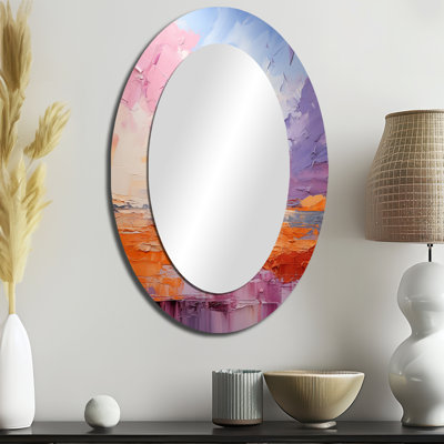 Miroir mural moderne Blush Horizon II