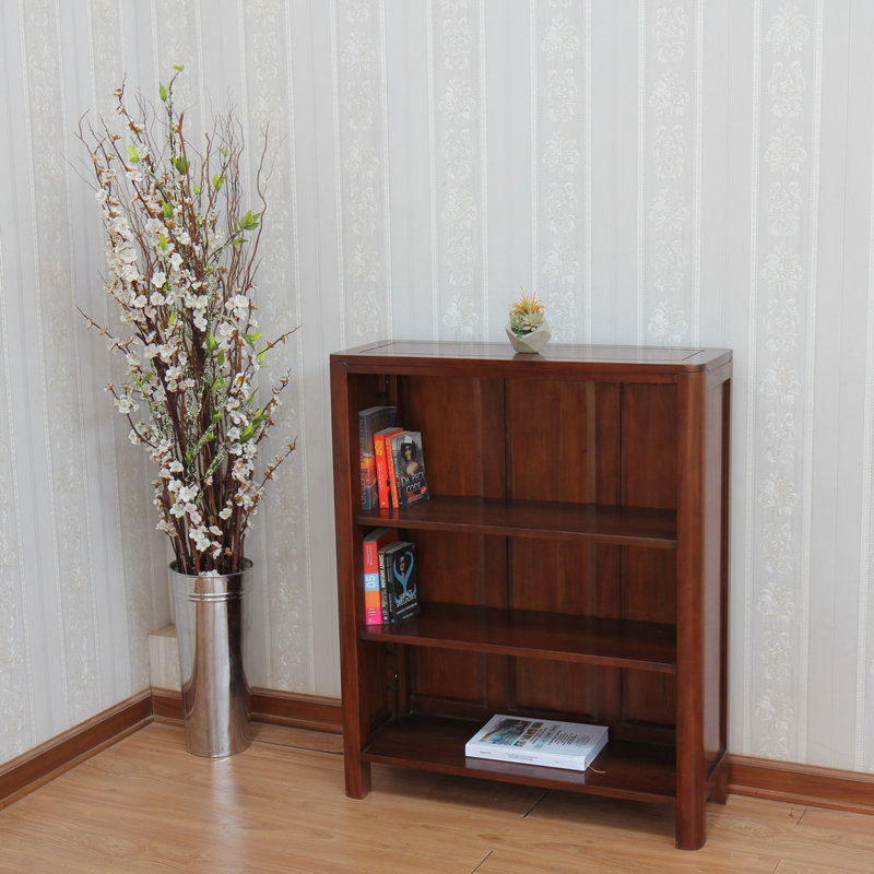 Rüdiger 110 cm H x 90 cm W Solid Wood Standard Bookcase