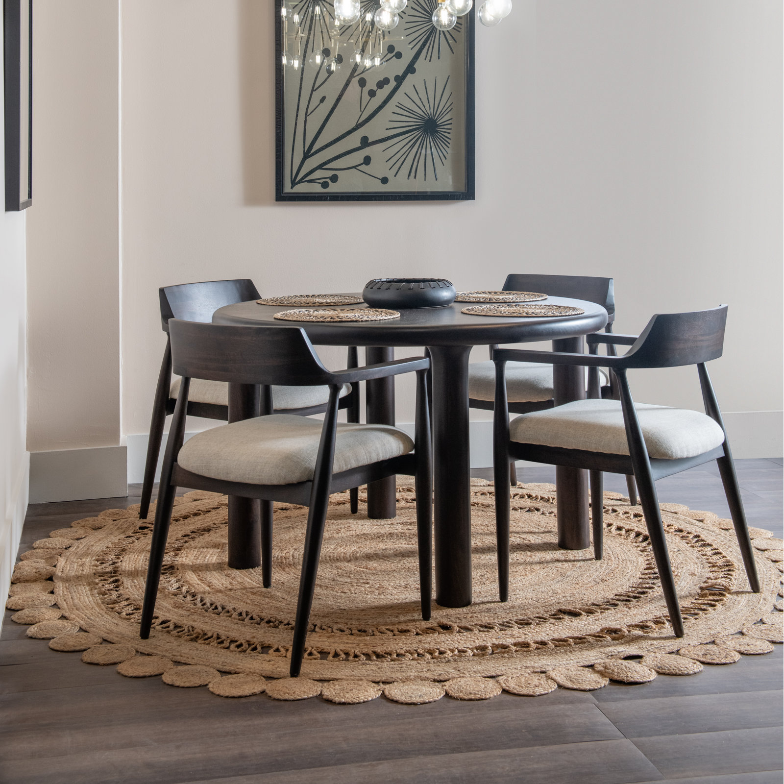 Tico Upholstered Dining Arm Chair