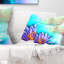Coussin décoratif fleur de fleurs lotus