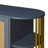 Modern Elegant 2-Door Curved Buffet Sideboard Cabinet Dining Cabinet  with Adjustable Shelves | Gold Trim & Handwoven Rattan Doors | Stylish Storage for Dining Rooms & Kitchens-1708047386