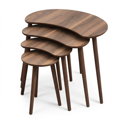 Ensemble de tables gigognes en noyer