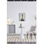 Table basse en pierre naturelle blanche, conception moderne simple pour le balcon et la salle à manger, durable et spacieuse