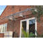 3.5m Width x 1.5m Depth Door Canopy Grey-Bracket Clear-Sheet