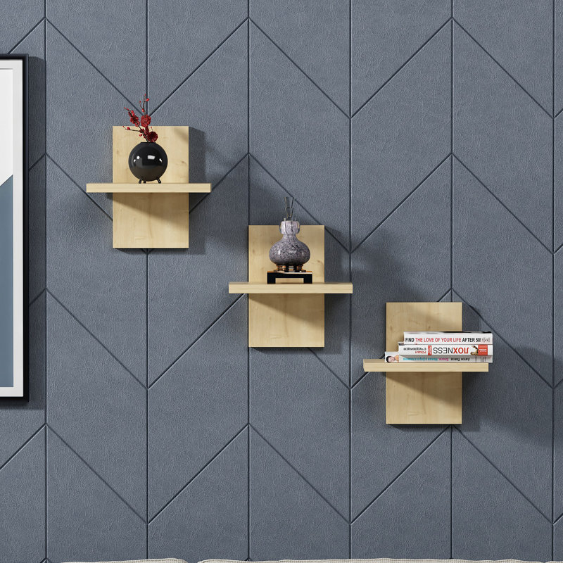 Locelso Floating Shelf, Natural