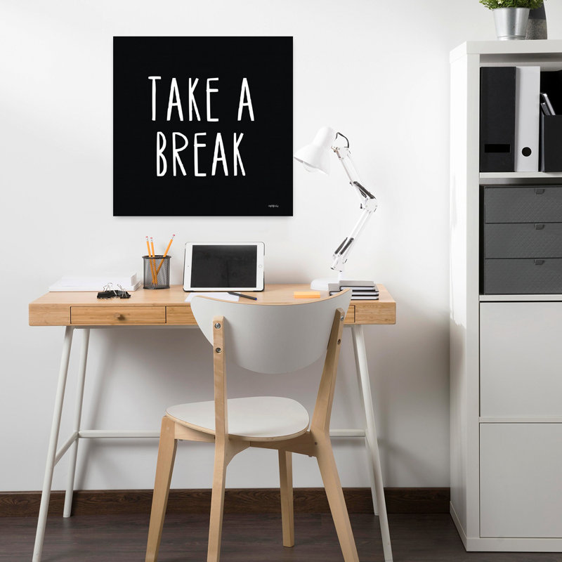 Take A Break, art contemporain abstrait, H 18 po x l 18 po