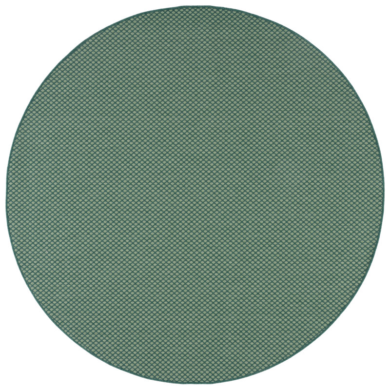 Terrace 810 Geometric Indoor/Outdoor Rug, Round 6'7"
