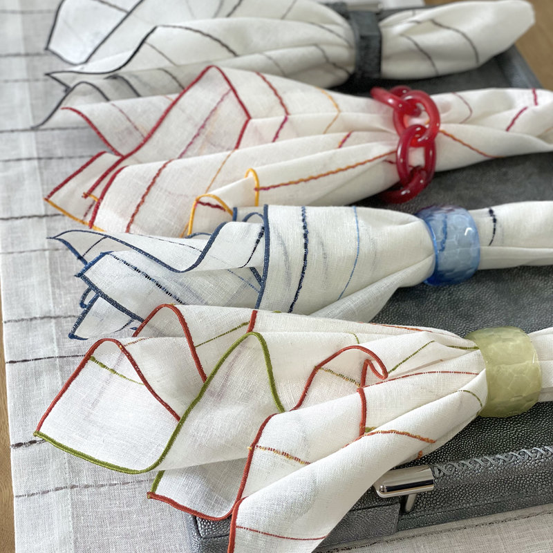 Porto 22" Napkin, Navy Periwinkle