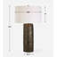 Lampe de table en laiton Tearria