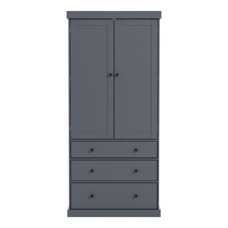 Armoire de cuisine 77 po Farmhouse, Gris