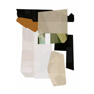 Earthy Geometric Collage by Cartissi — Abstract Wall Art