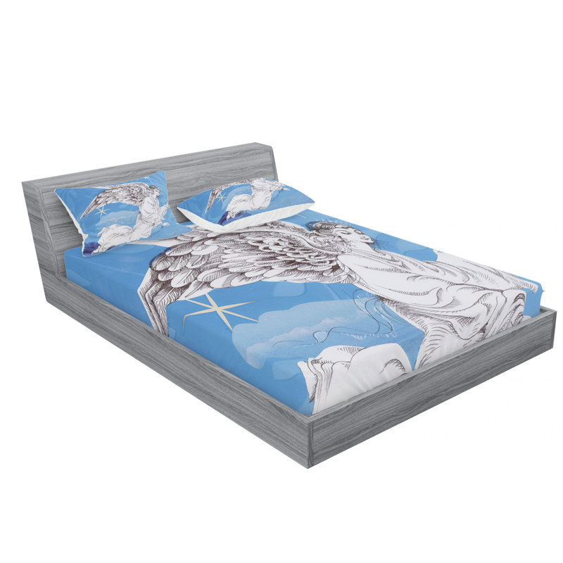 Microfiber Sheet Set, Queen Sheet Set with Fitted Sheet