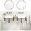 120cm Solid + Manufactured Wood Bathroom Vanity Top