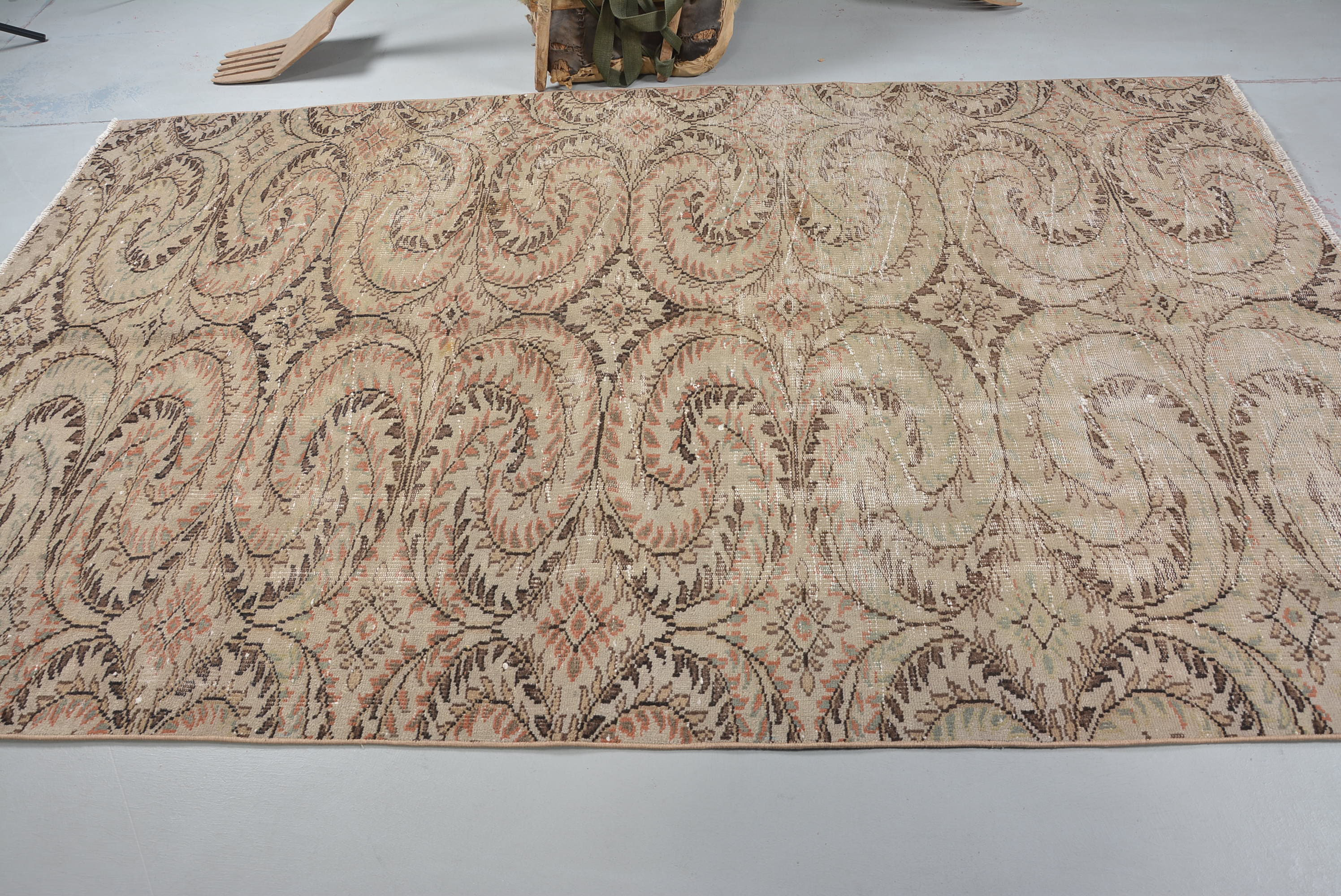 Isabelline Vintage Rug, Green Luxury Rugs, Kitchen Rugs, Turkish Rugs ...