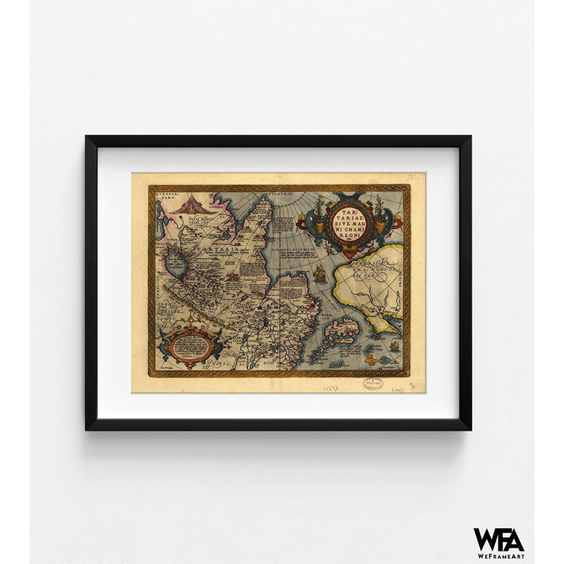 Asia Theatrum Orbis Terrarum, Elegant Rustic Asian Poster, Home Office Asian Style Print, Old Asian Wall Decor, Asian Library Decor