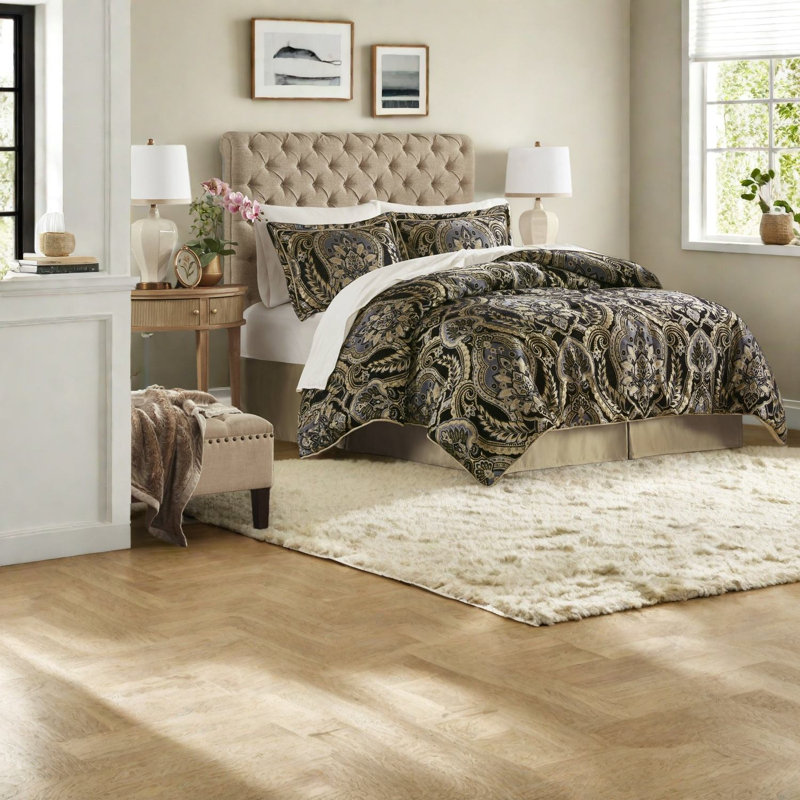 Luxury Bedding Sets With Durable Polyester, Exquisite Damask Design For Modern Homes