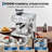 20 Bar Espresso Machine with Built-in Grinder – Stainless Steel Coffee Maker, 2.8L Removable Tank, Adjustable Shot Volume & Milk Frother Steam Wand for Latte & Cappuccino – Home & Office (Silver)-123303738