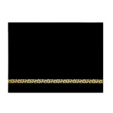 Black Frosted Glass Striped Placemat