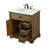 Hermes 32 " W Freestanding Standard Free Standing 1 Single Vanity Bathroom Vanity With Carrara Marble Top-73359951