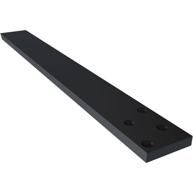 Support flottant dissimulé en acier robuste, H 22 po x l 0,5 po x P 2,5 po