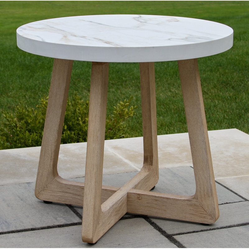 Table d'appoint Antique Antique, Marbre blanc