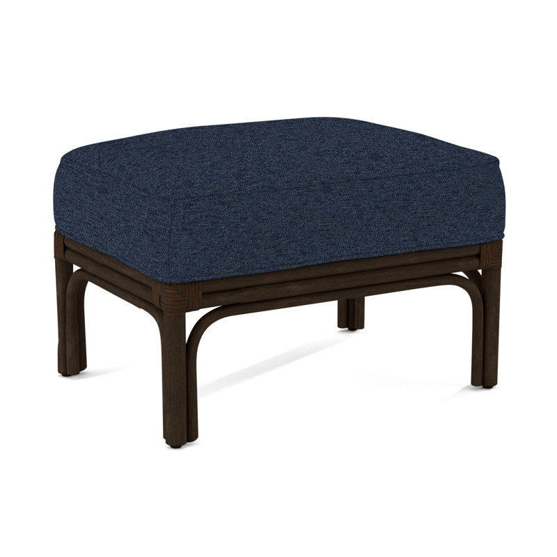 Boca Ottoman, Brown Geometric, 0456-33, Coffee