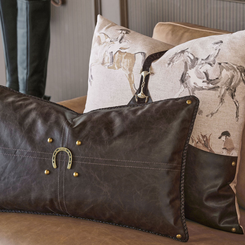 Equestrian Lumbar Pillow Cover & Insert