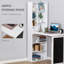 Bureau de bureau mural pliable avec tableau noir et tablette latérale pliable-2013353131