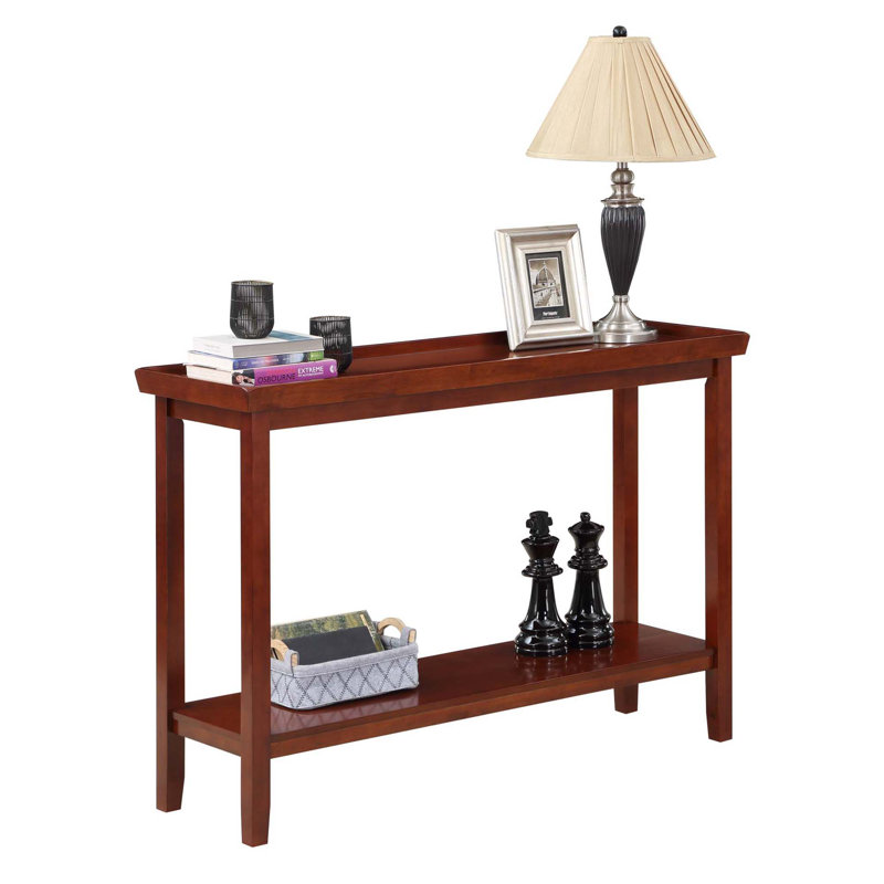 Gwen 48" Console Table with Shelf, Brown