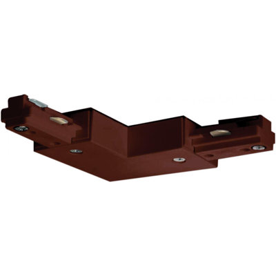 L Track Light Connector in Brown