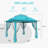 11 Ft. X 11 Ft. Pop Up Portable Gazebo with Mosquito Netting-101208999