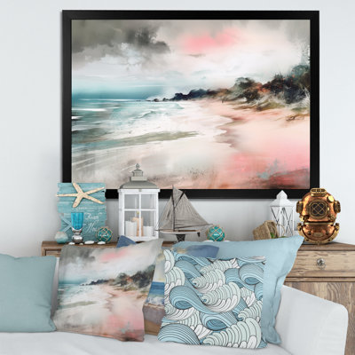 «Ocean's Embrace V», reproduction sur toile encadrée