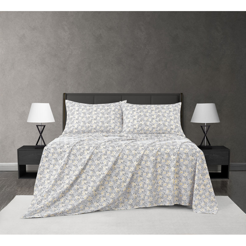 Charlotte Grey Full 4pc Sheet Set, Full / Double