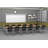 12 Person Training Meeting Seminar Tables with Modesty Panels and 12 Chairs Complete Set