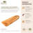 Long Rectangular With Rounded End Teak Wood Chopping Board (15.75" X 6")