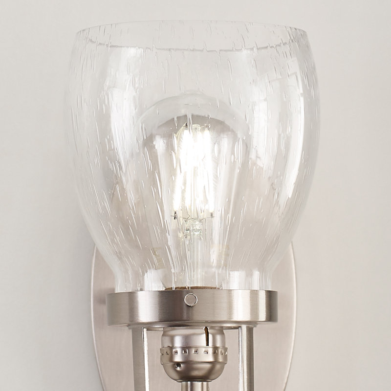 Applique murale / de salle de bain à une lumière Belton de Génération Éclairage , Nickel brossé