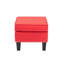 Yuki Fabric Upholstered Ottoman with Plastic Legs-876278170